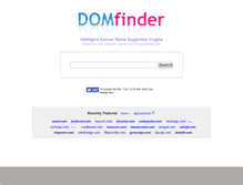 Tablet Screenshot of domfinder.com